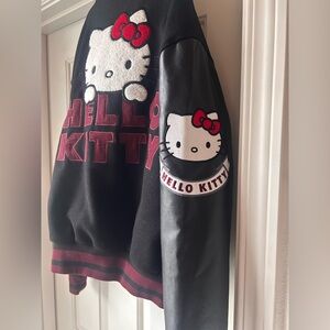 Hello Kitty Black and Red Jacket Bomber Jacket. Size XS.